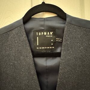 Topman navy vest